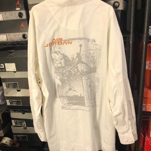 Vintage Jordan Button-Down Dress Shirt SZ XXL